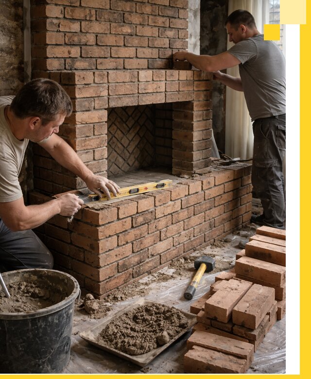 Изготовление и установка кирпичных каминов в Железнодорожном