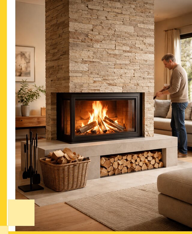 Дровяной камин под ключ в Железнодорожном от 205080 р. | ЭриданЖлз