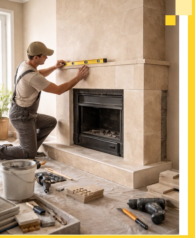 Установка и монтаж каминов в частном доме под ключ в Железнодорожном