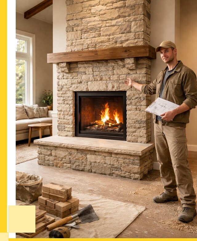 Камины под ключ в Железнодорожном от 184572 р. | ЭриданЖлз — установка