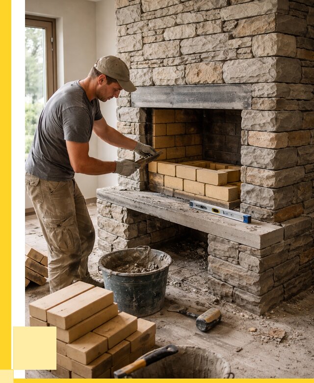 Кладка каминов и камина в Железнодорожном от 25635 р. ЭриданЖлз