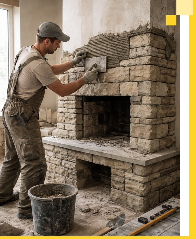 Строительство каминов под ключ в Железнодорожном от проектирования до монтажа