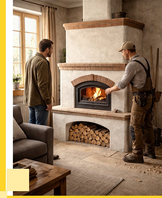 Печи камины в Железнодорожном: кирпичные, изразцовые от 61524 р. | ЭриданЖлз