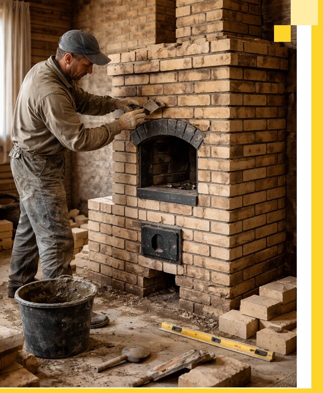 Кирпичные печи под ключ в Железнодорожном: проектирование и кладка