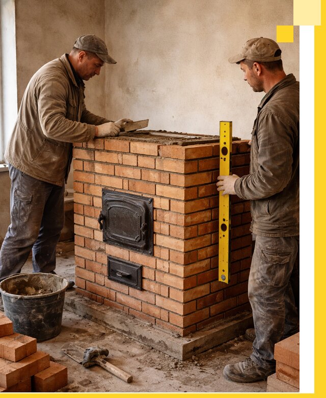 Отопительные печи под ключ в Железнодорожном, установка и сборка