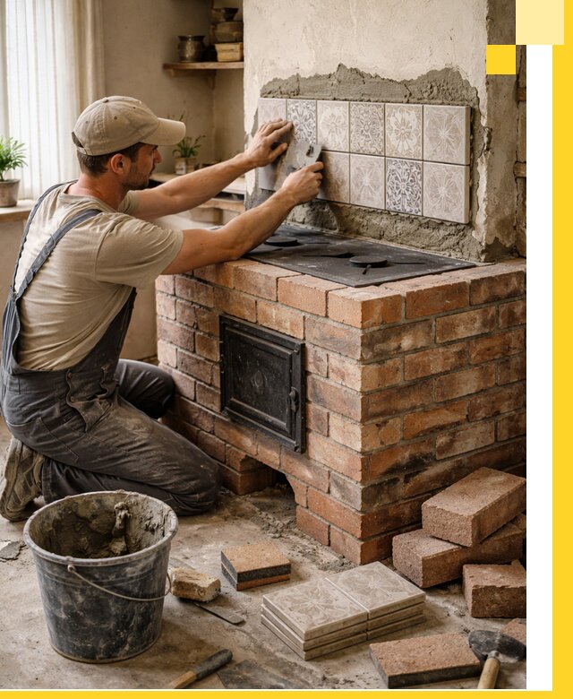 Печи с плитой на заказ монтаж гарантия и сервис в Железнодорожном