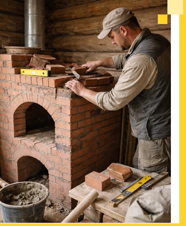 Изготовление и установка русских печей в Железнодорожном под ключ