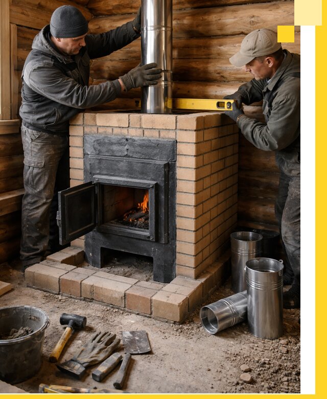 Проектирование, изготовление и установка банных печей в Железнодорожном