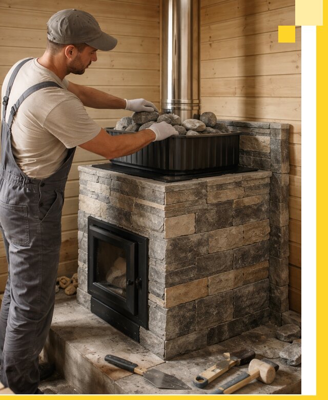 Печи для парной в Железнодорожном, производство, монтаж и обслуживание