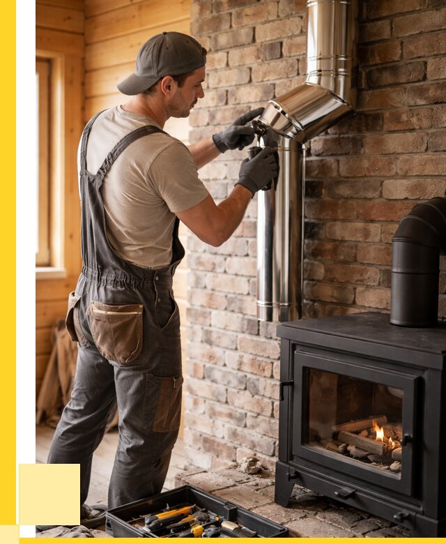 Монтаж дымоходов для печей в Железнодорожном от 7691 р. | ЭриданЖлз
