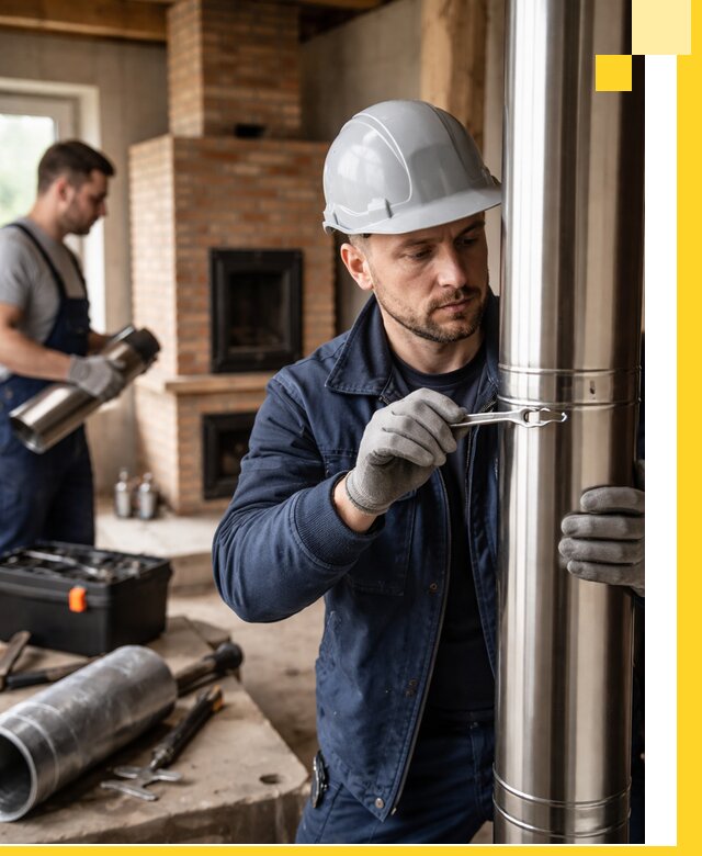 Профессиональный монтаж дымоходов для печей в Железнодорожном