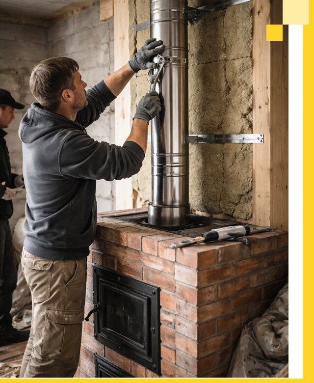 Изготовление и монтаж печей и дымоходов под ключ в Железнодорожном