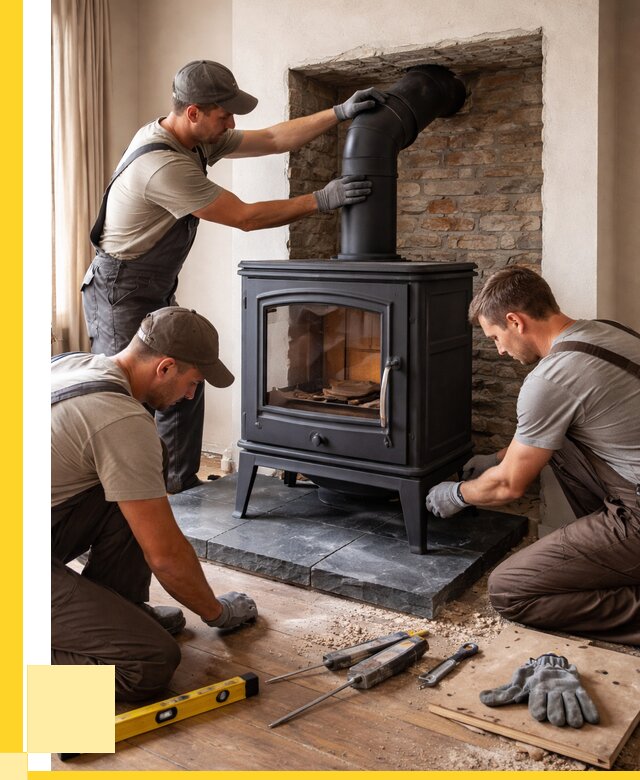 Монтаж печи камина в частном доме в Железнодорожном от 25635 р. | ЭриданЖлз