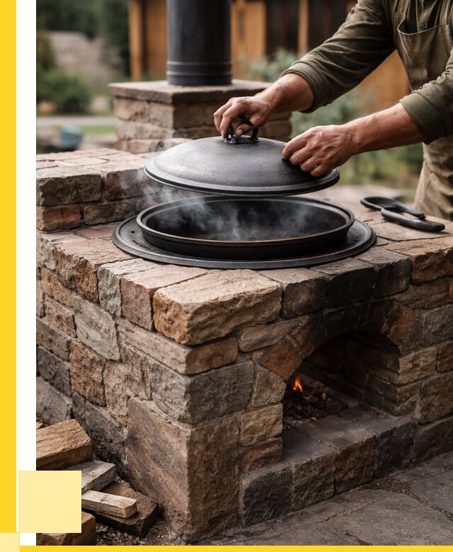 Печи для казана в Железнодорожном по цене от 18457 р. | ЭриданЖлз