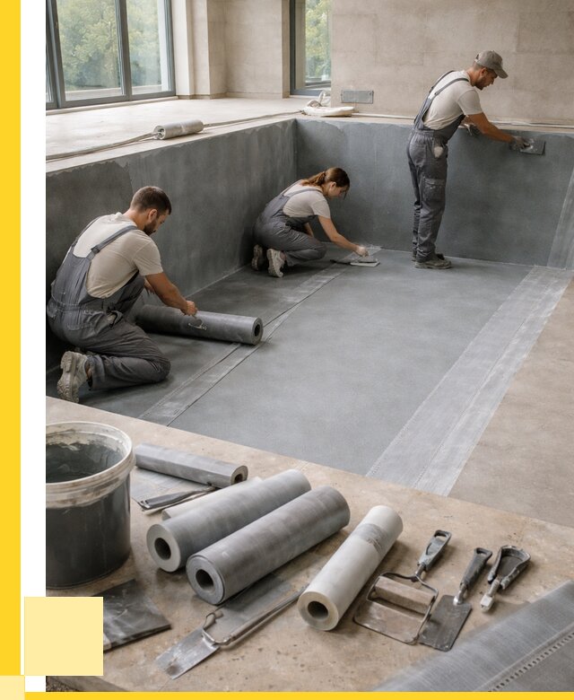 Гидроизоляция бассейнов в Железнодорожном от 2051 р., ЭриданЖлз