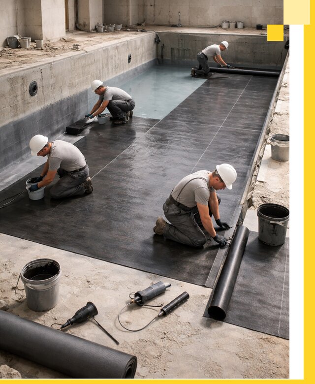 Профессиональная гидроизоляция бассейнов и чаш в Железнодорожном под ключ