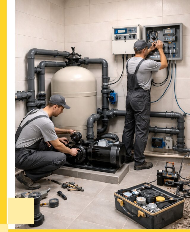 Монтаж оборудования для бассейнов в Железнодорожном от 41016 р. | ЭриданЖлз