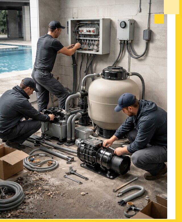 Профессиональный монтаж оборудования для бассейнов в Железнодорожном