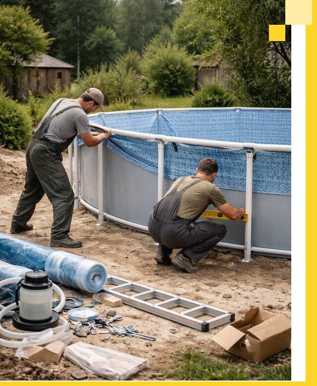 Установка и монтаж каркасных бассейнов в Железнодорожном под ключ