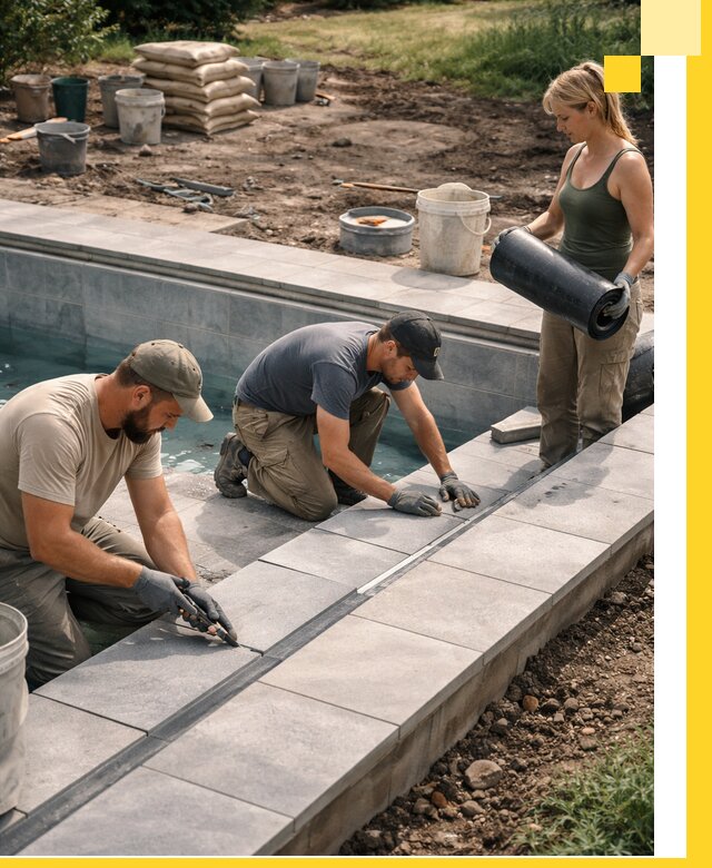 Строительство и монтаж уличных бассейнов под ключ в Железнодорожном