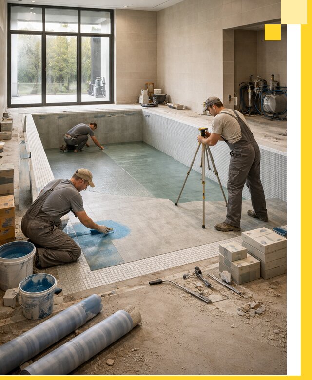 Проект и строительство закрытых бассейнов в Железнодорожном под ключ