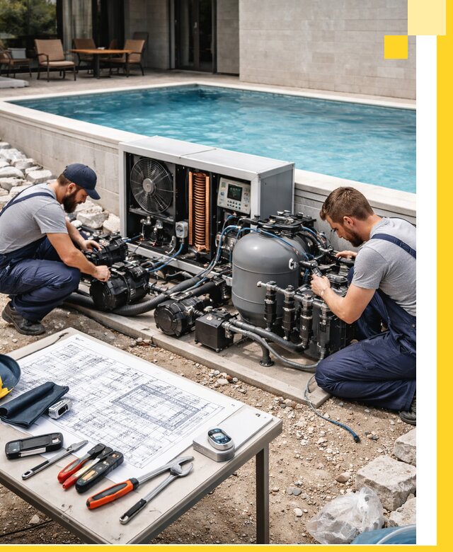 Проектирование и монтаж бассейнов с подогревом в Железнодорожном