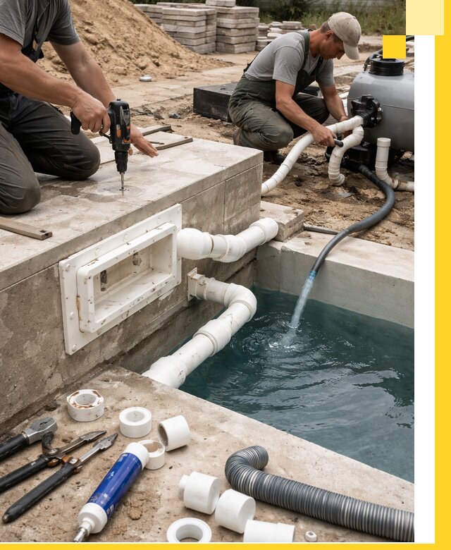 Строительство скиммерных бассейнов под ключ в Железнодорожном