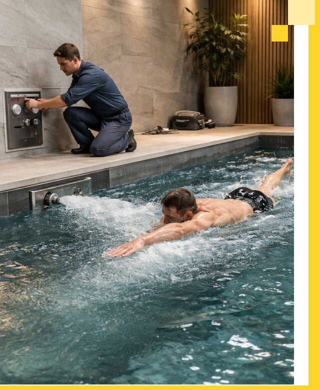 Проектирование и монтаж бассейнов с противотоком в Железнодорожном