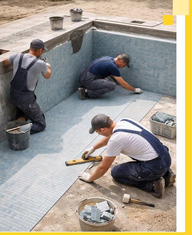 Укладка и установка плитки для бассейнов под ключ в Железнодорожном