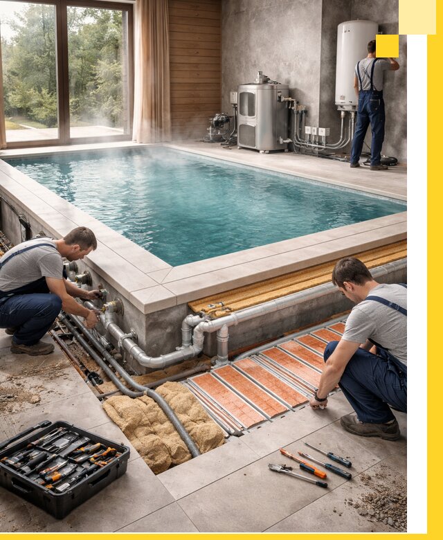 Проектирование и строительство тёплых бассейнов в Железнодорожном