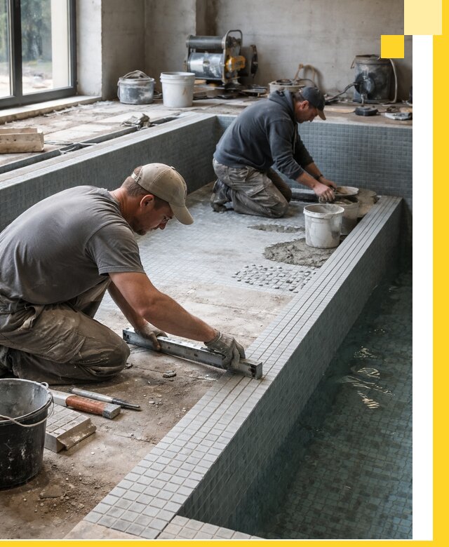 Строительство бассейна в частном доме в Железнодорожном под ключ