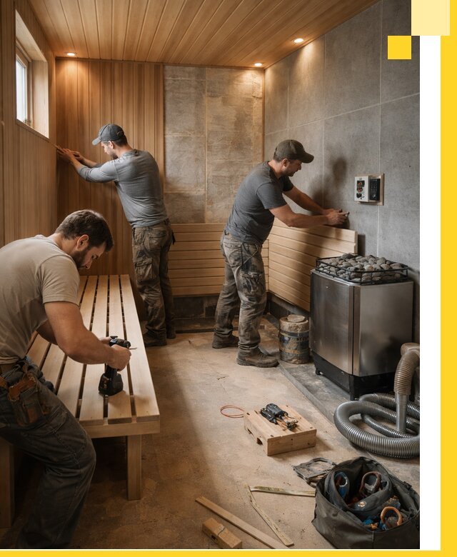 Сауны под ключ в Железнодорожном, проектирование, строительство, отделка