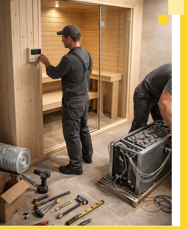 Поставка, установка и монтаж электрических саун в Железнодорожном