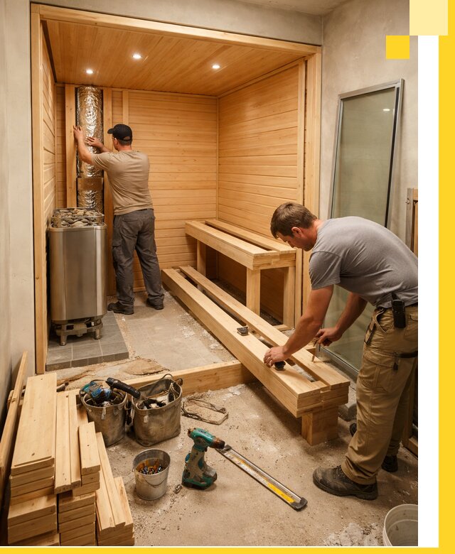 Проектирование и установка домашних саун под ключ в Железнодорожном