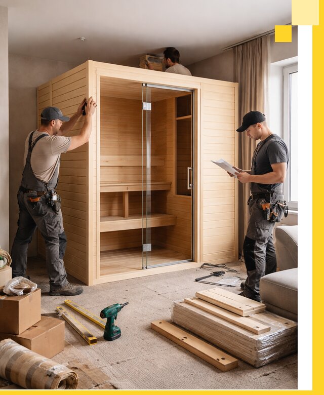 Установка и благоустройство саун в квартире в Железнодорожном