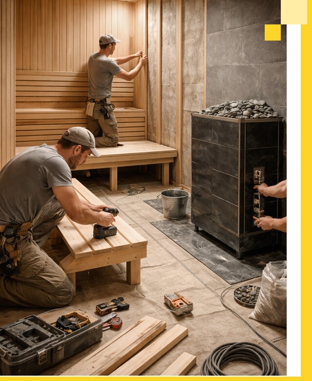 Дизайн и строительство интерьерных саун под ключ в Железнодорожном