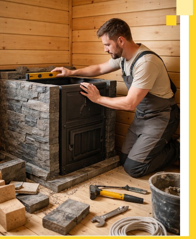 Производство и установка печей для саун под ключ в Железнодорожном