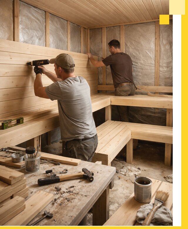 Профессиональная отделка бань и саун под ключ в Железнодорожном