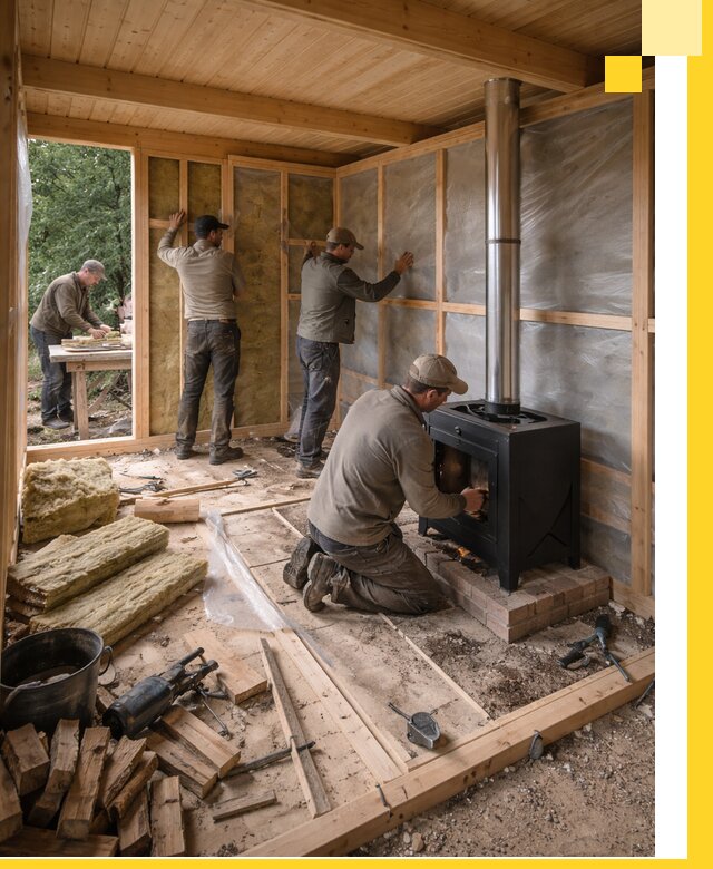 Профессиональный монтаж бань под ключ в Железнодорожном для дома