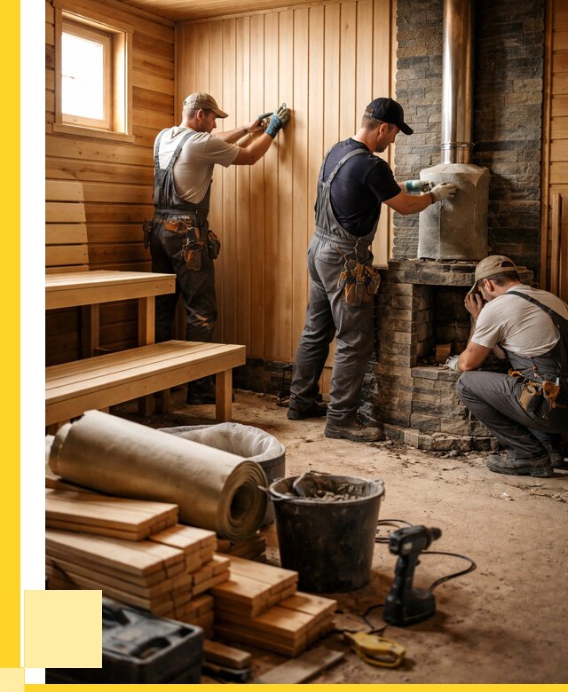 Ремонт бань под ключ в Железнодорожном от 46143 р. | ЭриданЖлз