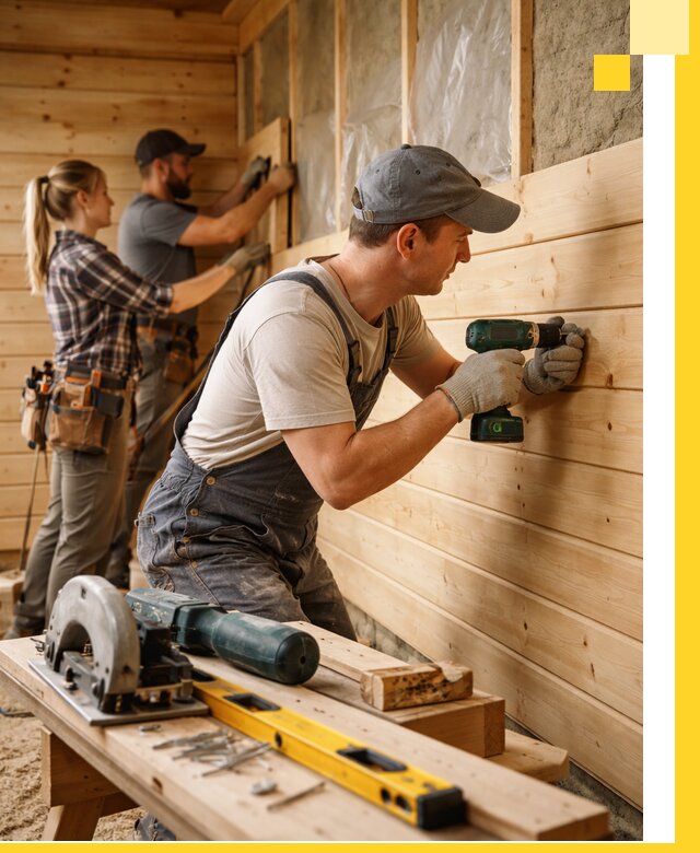 Обшивка бань под ключ в Железнодорожном: отделка стен и потолков