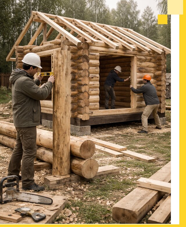 Строительство бань для дачи под ключ в Железнодорожном с доставкой и монтажом