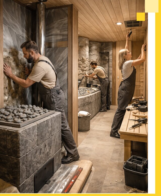 Строительство бань и SPA процедур в Железнодорожном под ключ и отделкой