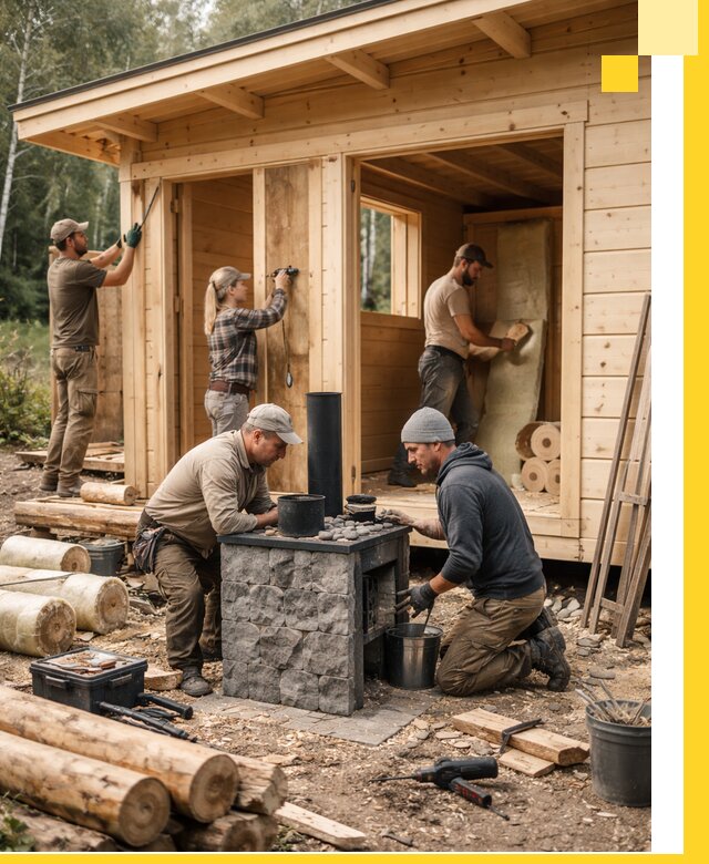 Купить баню под ключ в Железнодорожном строительство монтаж отделка