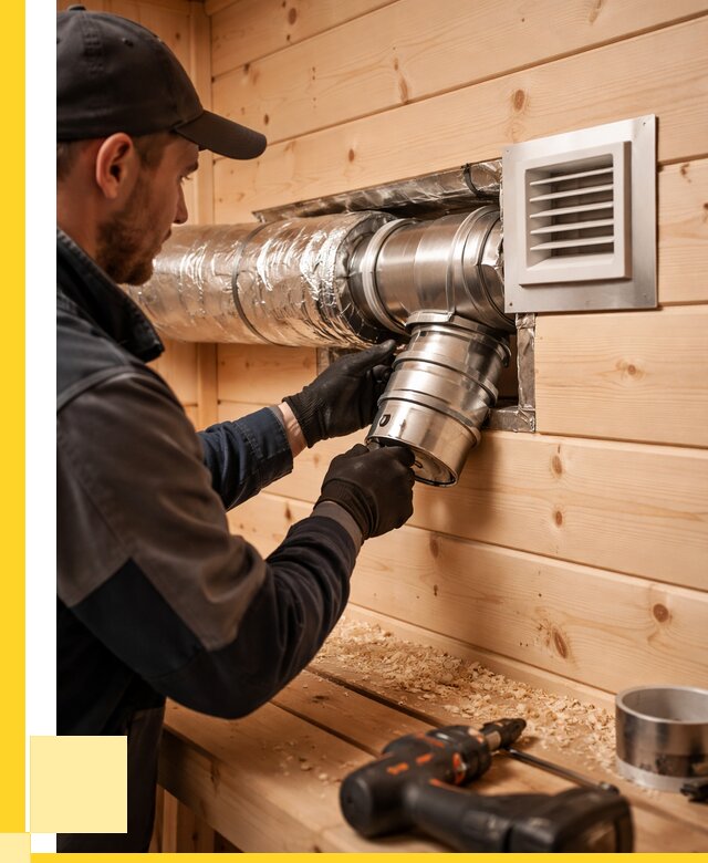 Монтаж вентиляции бани в Железнодорожном от 12305 р. | ЭриданЖлз