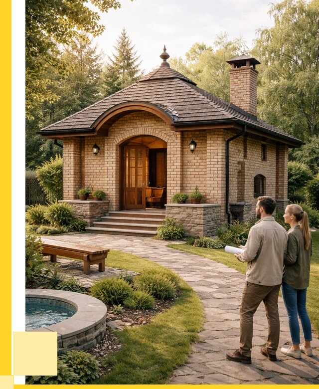 Проект кирпичной бани в Железнодорожном от 30762 р. | ЭриданЖлз