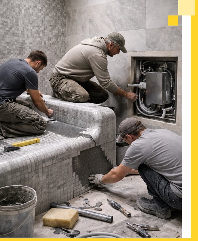 Проекты хамамов под ключ в Железнодорожном и дизайн и строительство