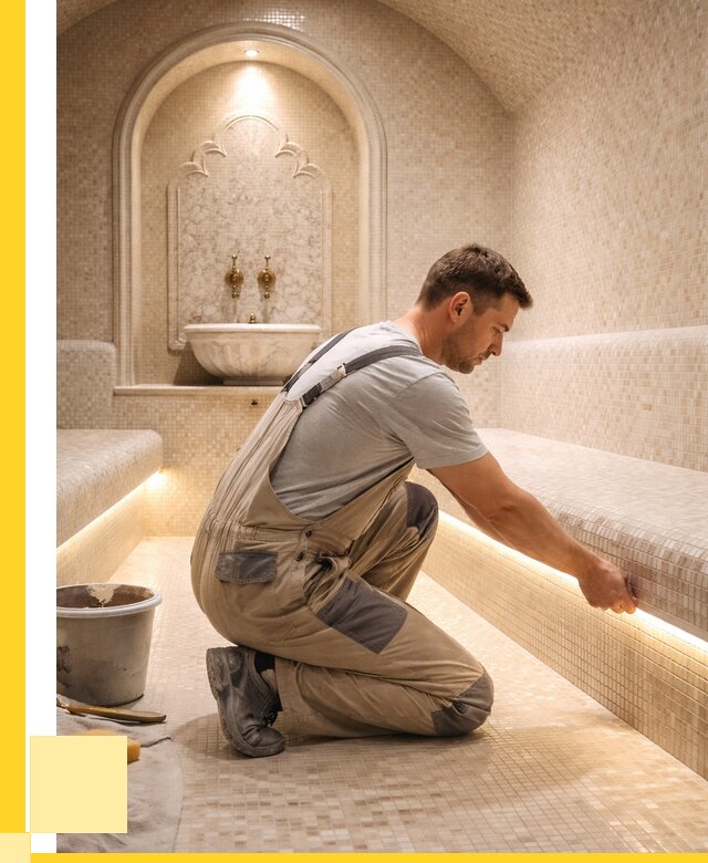 Отделка хамамов под ключ в Железнодорожном от 5640 р. | ЭриданЖлз