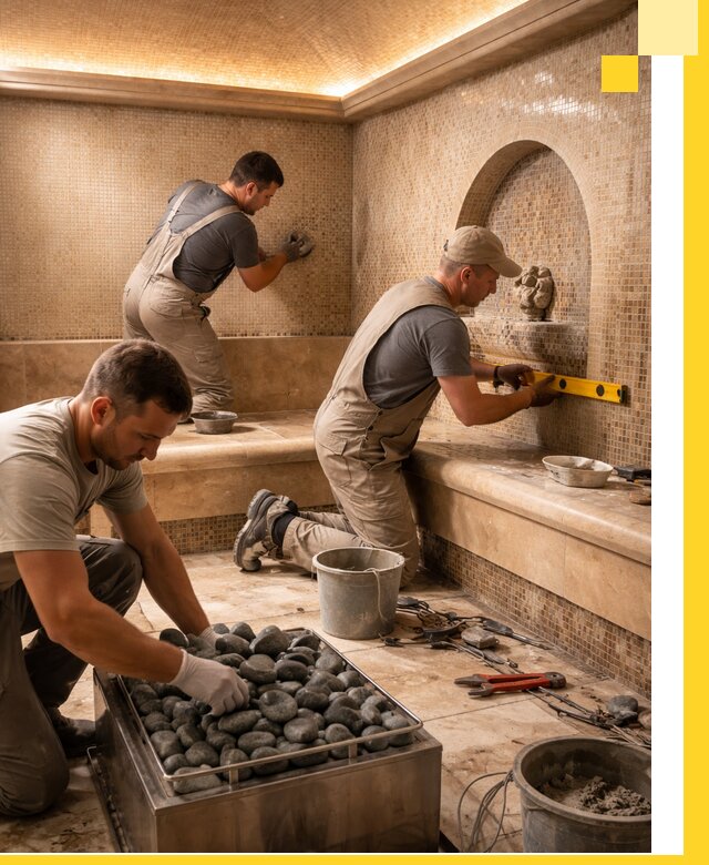 Проектирование и строительство хамама и сауны в Железнодорожном