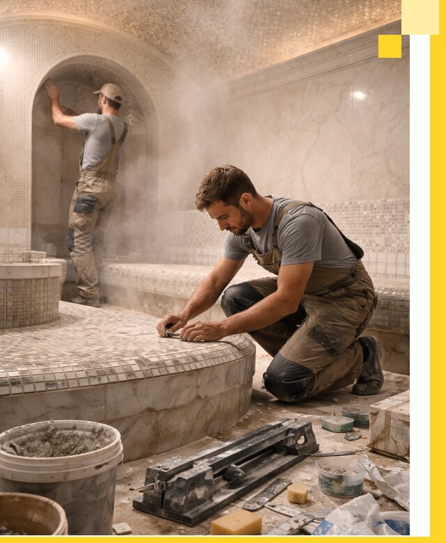 Профессиональный дизайн хамама и SPA под ключ в Железнодорожном